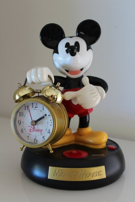 Mickey Mouse - Alarm Clock - Kan bewegen en praten - (1990)