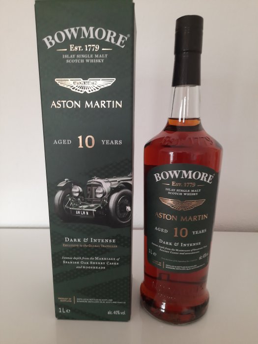Bowmore 10 years old Aston Martin Edition - Original bottling - 1.0 Litre
