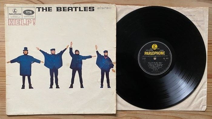 Beatles - HELP ! [first UK STEREO pressing] - LP album - 1965/1965