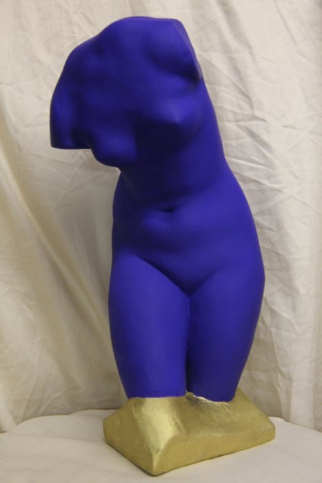 Sculptură, Venus bleu Yves Klein Blue Neoclassical - 38 cm - Ghips
