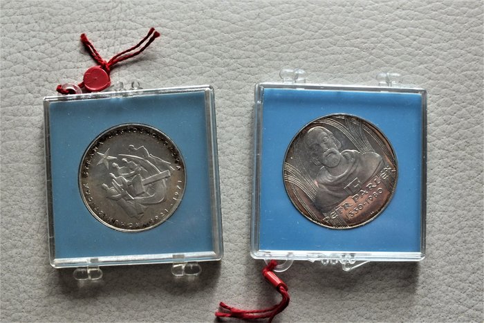 Tsjecho-Slowakije. 2 Coins 1971/1980, Original Package