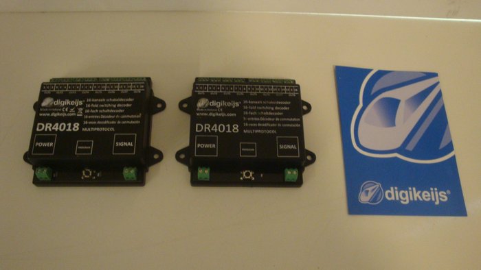 digikeijs H0, N, TT, Z - DR4018 - Attachments - 2 x 16 channel switching decoder