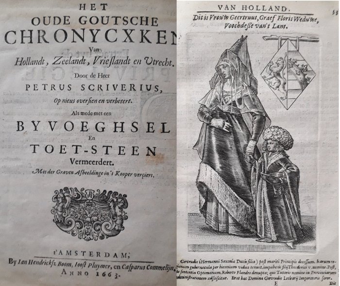 Scriverius - Chronycxken van Hollandt, Zeelandt, Vrieslandt en Utrecht - 1663
