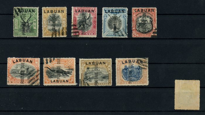 Labuan 1901 - Postage due stamps complete series Labuan