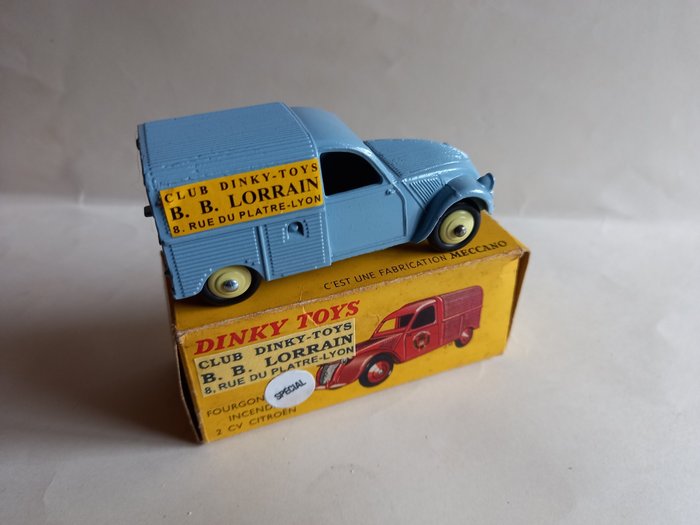 Dinky Toys - 1:43 - BB Lorrain 2 CV Fourgonnette avec boîte originale - 25 D / HC