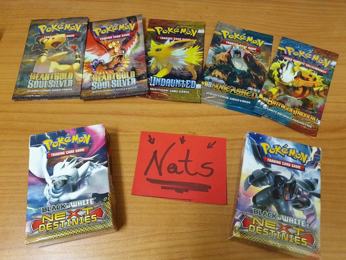 Poke - Pokémon - Dekken en pakketten ☆Lotto mazzi Next Destinies Black e White of Reshiram and Zekrom - Pack and Other 140 cards☆