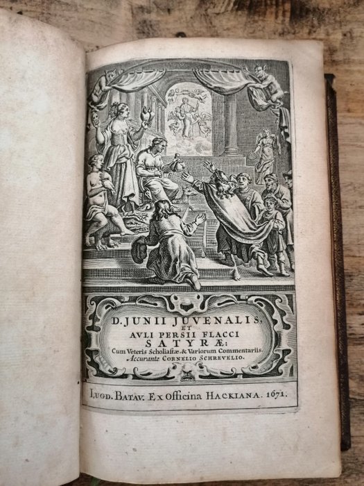 Juvénal et Perse - Cornelio Schrevelio - Satyrae Cum Veteris Scholiastae & Variorum Commentariis Accurante Cornelio Schrevelio - 1671