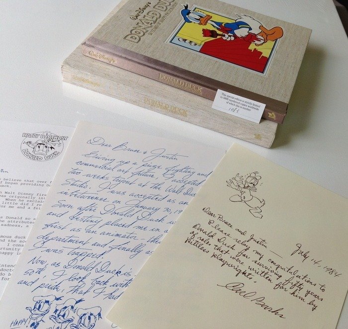 Donald Duck - Donald Duck 50 years of happy frustration - Luxe uitgave met 3 bijlagen in schuifdoos - Cartonné - EO - (1984)
