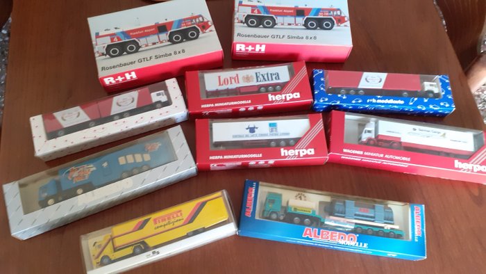 Herpa, Albedo, B&S. R+H, Herpa H0 - Décor - 10 camions