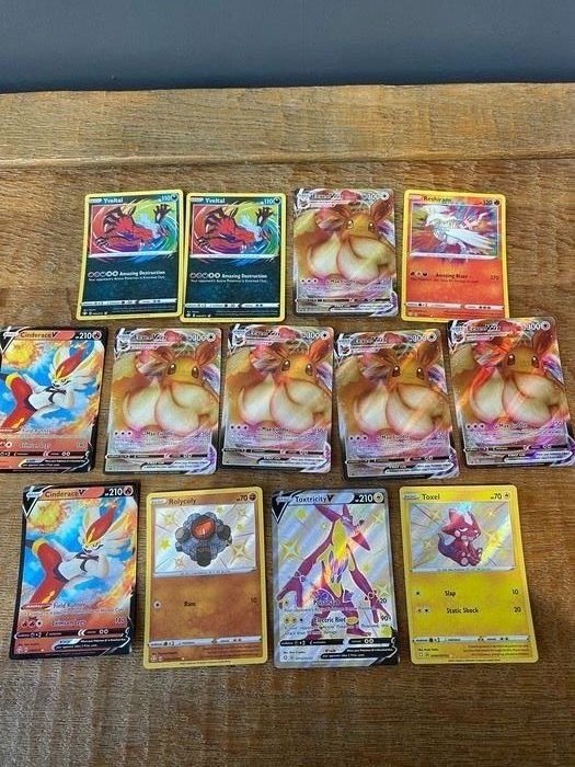 The Pokémon Company - Carte à collectionner 13 Shinning Fates fresh from boosters cards! Inc. 5 Eevee Vmax promo, 3 amazing rare &3 shiny! - 2021