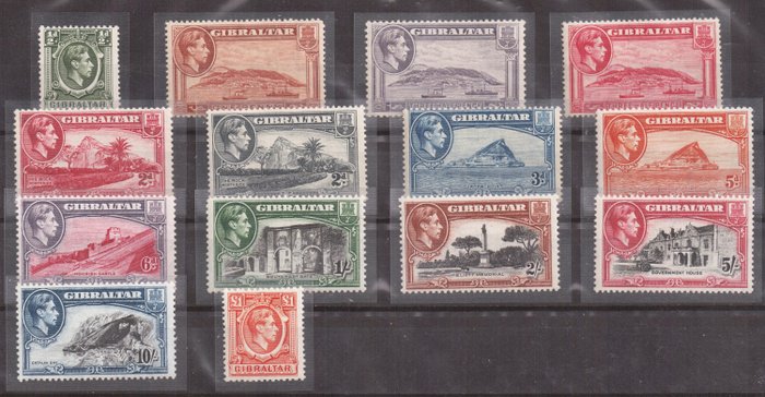 Gibraltar 1938 - Various subjects - Scott 107/118