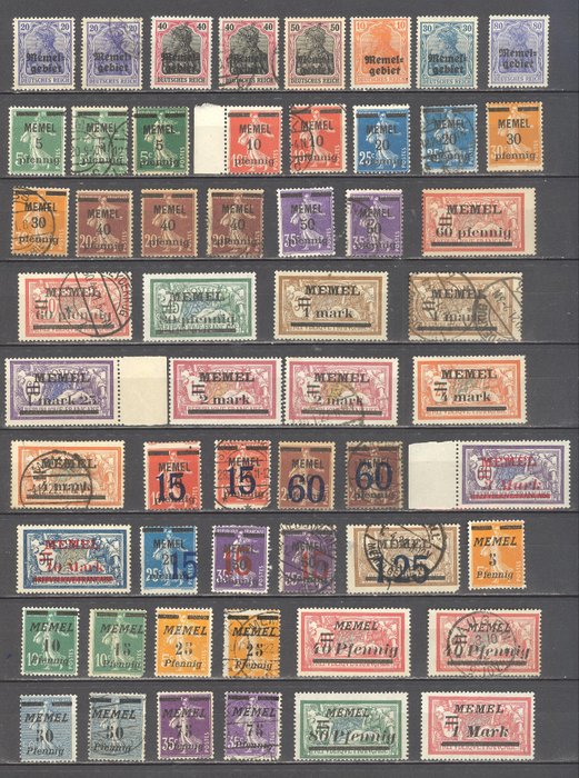 Memel 1920/1923 - Memel stamp collection
