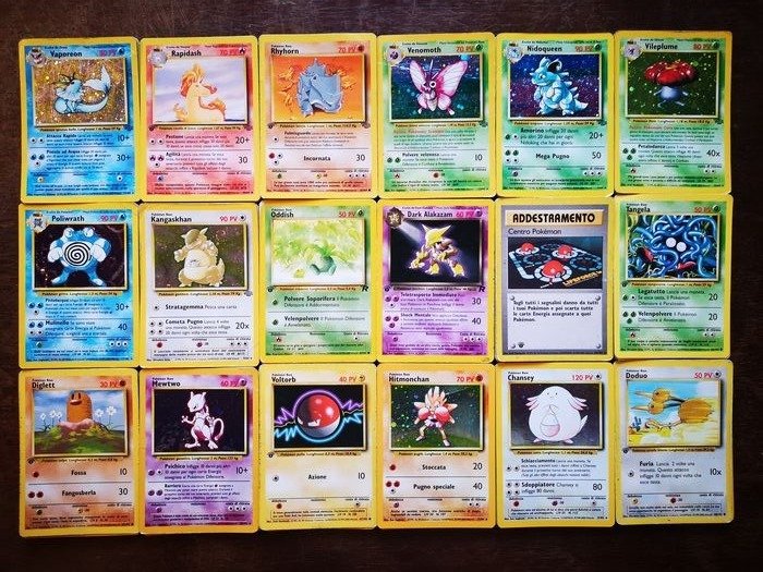 The Pokémon Company - Pokémon - Carte à collectionner ✰ Collection Cards Holo / 1° Edition 1999 al 2001 ✰
