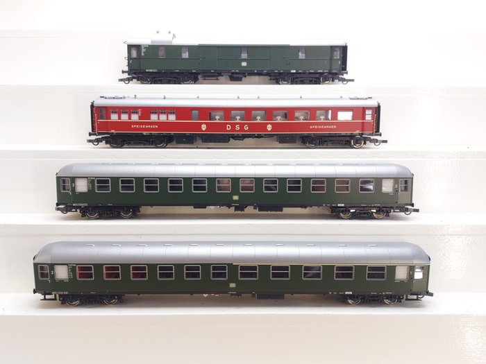Roco H0 - 51313 - Passenger carriage set - 4 express train carriages - DB