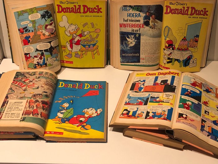 Donald Duck Weekblad - Jaargangen 1964, 1965 & 1966 - Compleet - Ingebonden in 6 bundelingen - Cartonné - EO - (1964/1966)