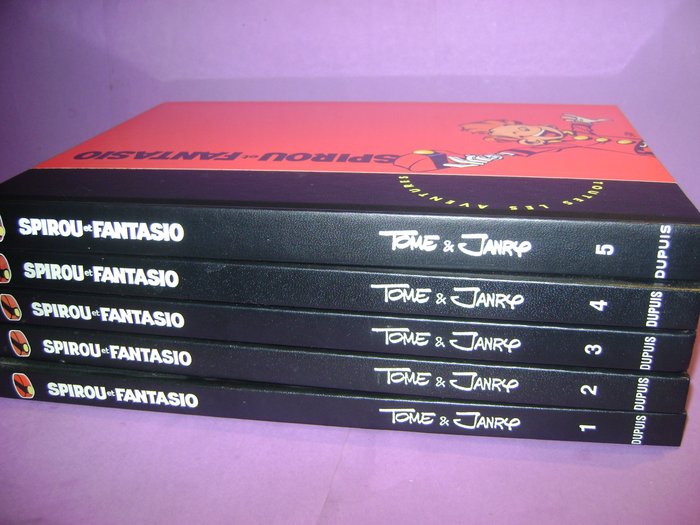 Spirou et Fantasio - Intégrale T1 à T5 - 23 Aventures par Tome & Janry - 5x C - Eerste druk - (1994/2012)