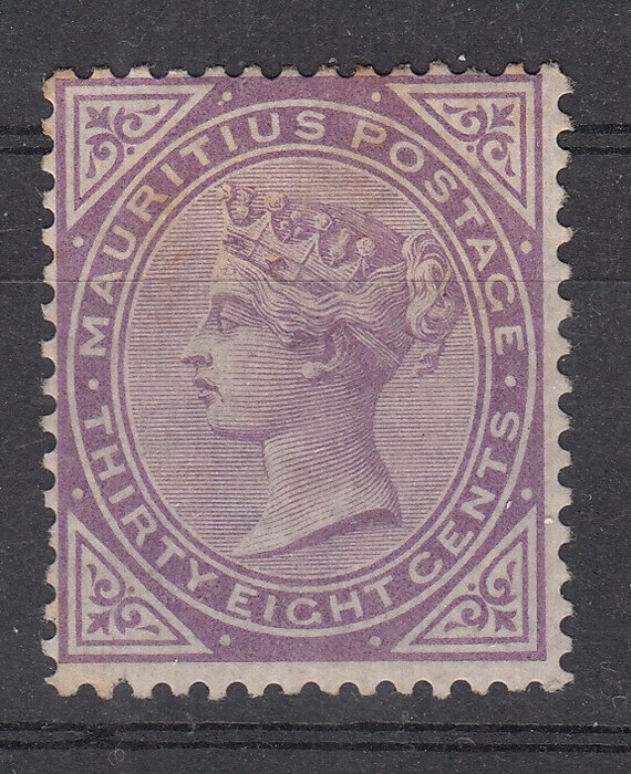 Mauritius 1879 - 38 cents violet, CC watermark - Stanley Gibbons n. 98