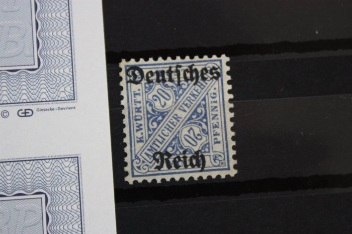 German Empire 1920 - Official stamps Michel nr 60 Y, MNH with certificate