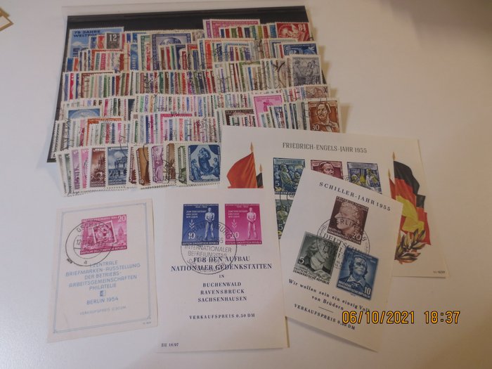 GDR 1949/1955 - Good cancelled lot quite complete