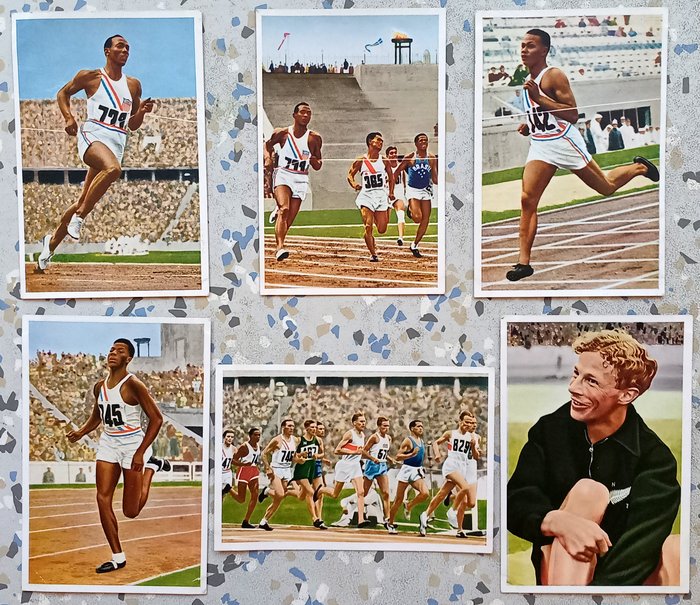 Allemagne - 191 cartes à collectionner -Olympia 1936 Berlin dont 4 x Jesse Owens - Série 1 à Série 30 - Editeur : Mühlen Franck (Kornfranck) - 1936