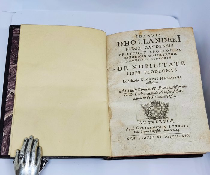 Jan D. Hollander - De nobilitate liber prodromus, ex schaedis Dionysi Harduini collectus ... - 1621