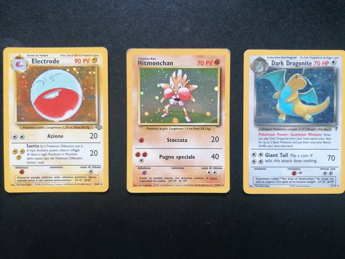 Wizards of The Coast - Pokémon - Collection carte rare introvabili pokemon, 1995 1996 1997 1998, 1999, charizard, blastoise, Pikachu