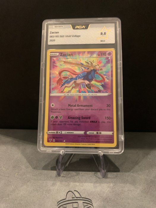 Vivid voltage - Pokémon - Graded Card PCA 9,5 Zacian Amazing Rare - 2020