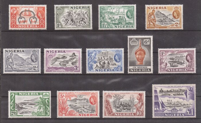 British Commonwealth 1953/1959 - Small lot of the Commonwealth pre-1960 (two sets) - Scott 80/91; 158/171