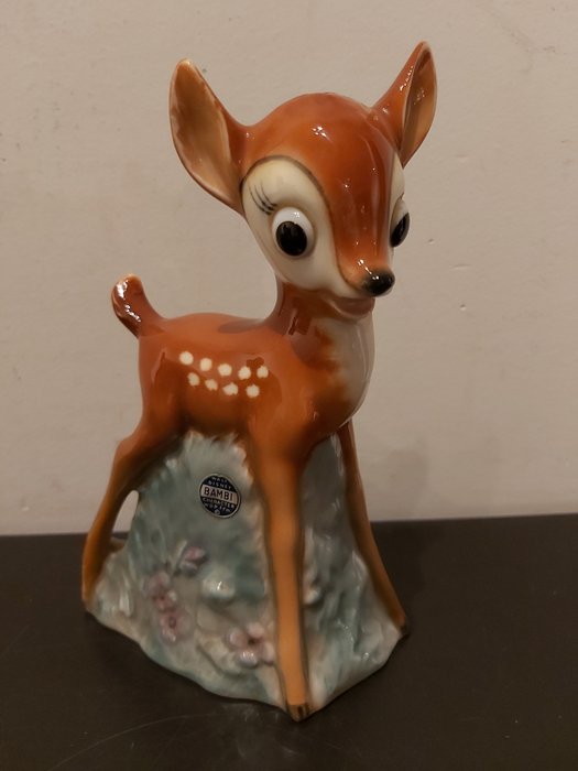 Bambi - Goebel - Vintage beeldje/lampje - Porselein - Jaren '50