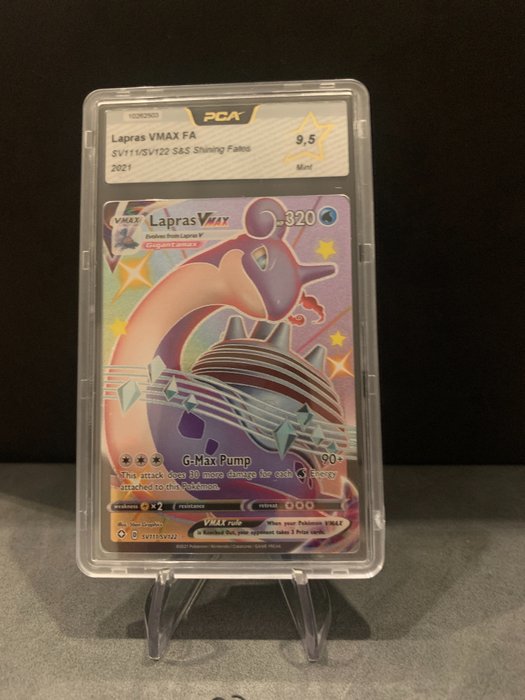 Shining Fates - Pokémon - Graded Card PCA 9,5 Lapras VMAX Shiny ULTRA RARE - 2021