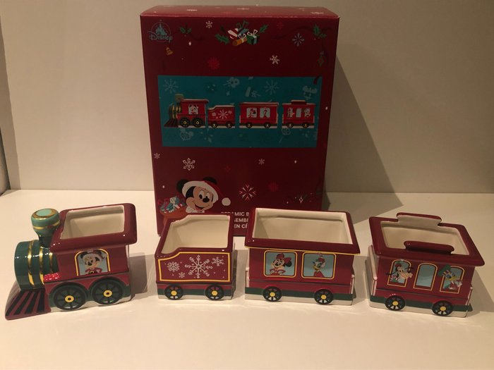 Walt Disney - Kerst Ornament (Figurine Holiday) - Train & bowls