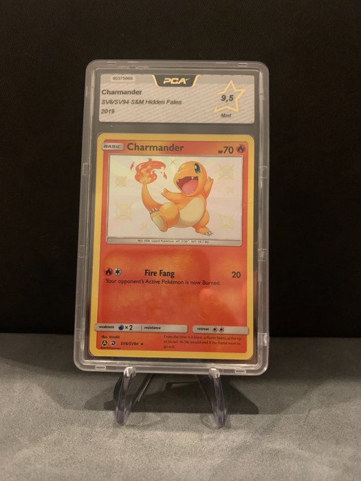 Hidden Fates - Pokémon - Graded Card PCA 9,5 Charmander Shiny ULTRA RARE - 2019