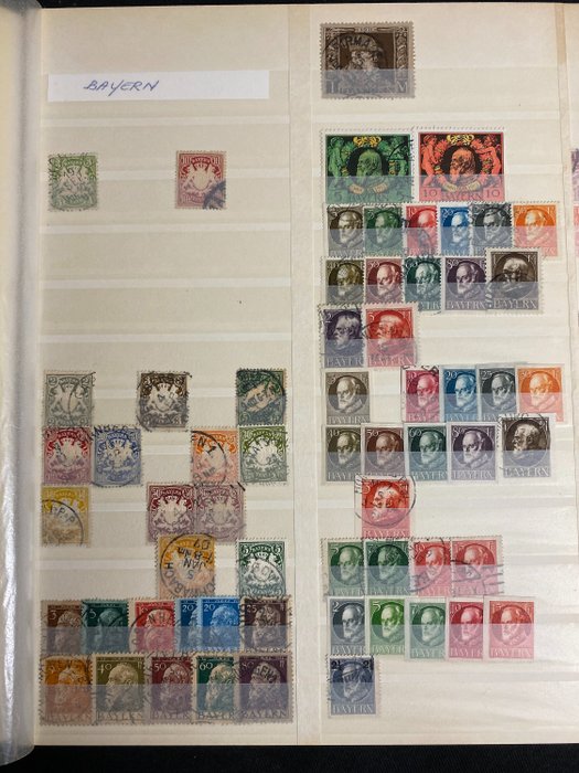 Duitse Rijk 1900/1932 - Duitse Rijk + Oud Duitsland collecties postzegels port en dienstzegels.