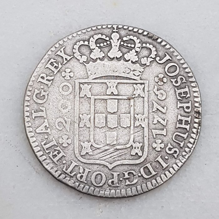Portugal. D. José I (1750-1777). 12 Vinténs (240 Reis) 1775 - Josephus - Escassa