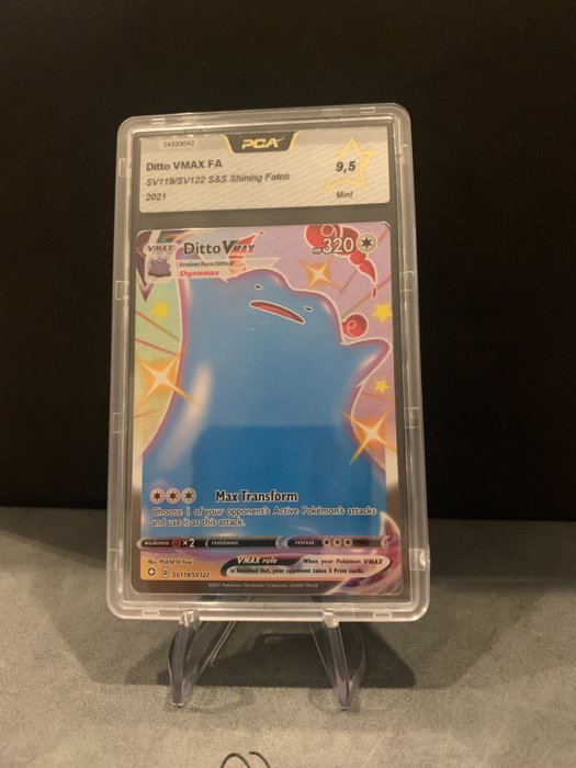 Shining Fates - Pokémon - Graded Card PCA 9,5 Ditto VMAX Shiny ULTRA RARE - 2021