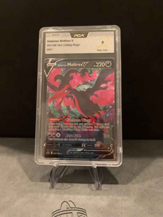 Chilling Reign - Pokémon - Graded Card PCA 9 Galarian Moltres V - 2021
