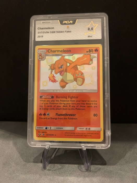 Hidden Fates - Pokémon - Graded Card PCA 9,5 Charmeleon Shiny ULTRA RARE - 2019