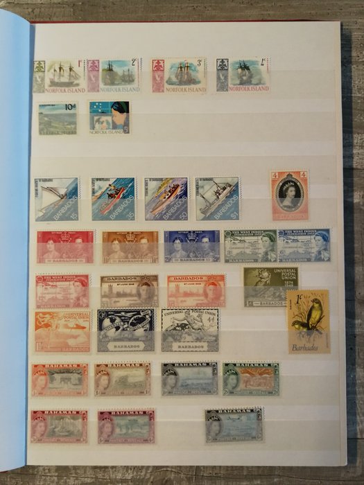 British Commonwealth 1900/2000 - Album with Barbados and Gambia with overprint “Independence” 1965.