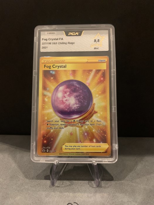 Chilling Reign - Pokémon - Graded Card PCA 9,5 Trainer GOLD Fog Crystal FULL ART - 2021