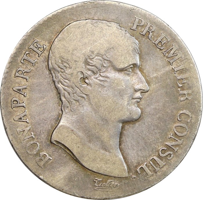 Italy, Kingdom of Italy (Napoleonic). Napoléon I (1804-1814). 5 Francs AN 12, Estremamente rara!
