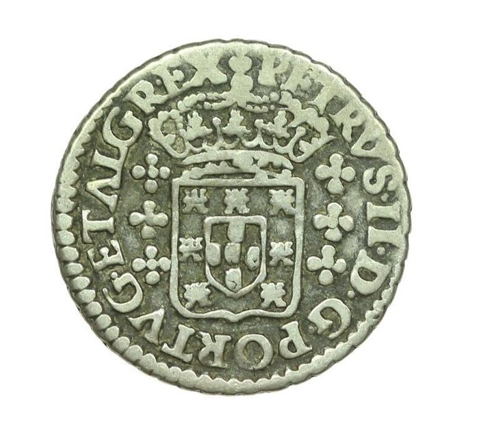 Portugal. D. Pedro II (1683-1706). 3 Vinténs (60 Reis) - PORTVG . ETALGR . EX - Legenda não Classificada