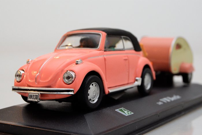 Cararama - 1:43 - VW Volkswagen Käfer/Beetle with small mobile home