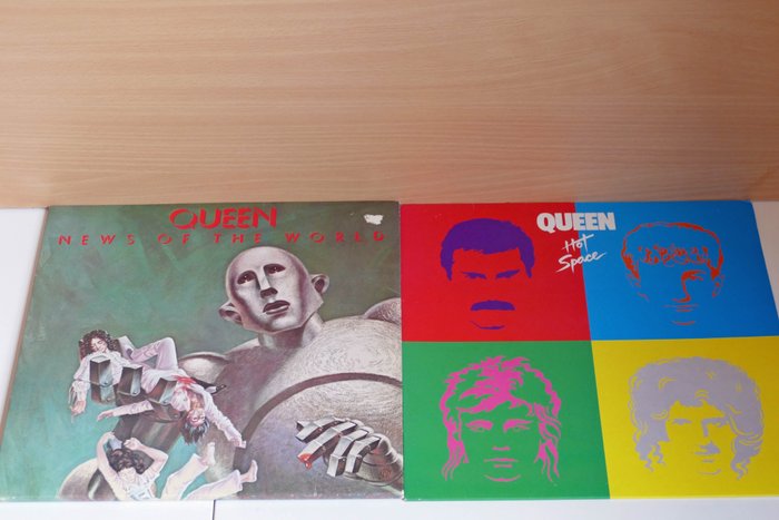 Queen - News of the World - Hot Space - LP Album - 1982/1977