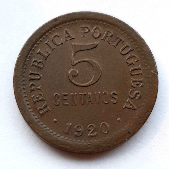 Portugal. República. 5 Centavos 1920