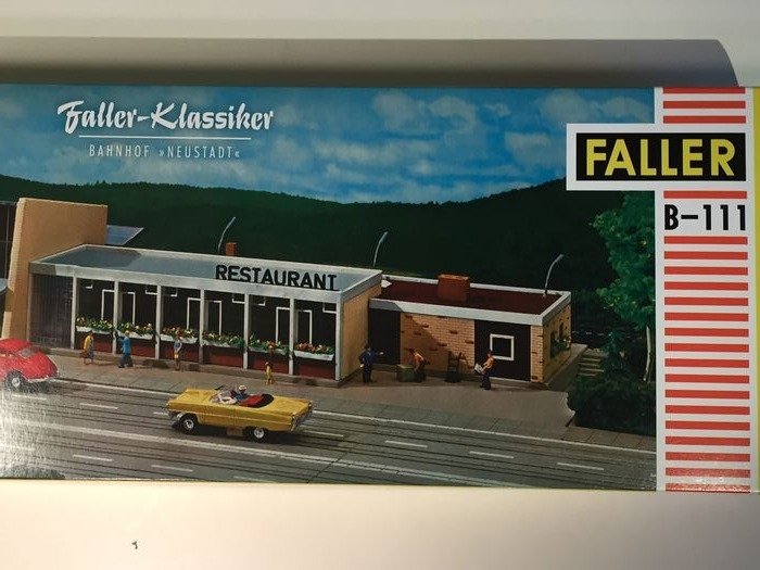 Faller H0 - B111 - Landschap - Heruitgave Bahnhof Neustadt, Sammler Edition, Inclusief Fallermagazin nr. 56 uit 1966 - DB