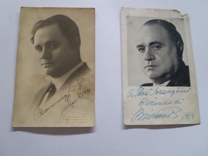 Beniamino Gigli - Two signed photographs - 1931/1954