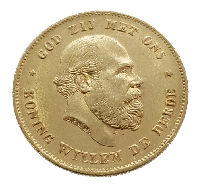 Netherlands. Willem III (1849-1890). 10 Gulden 1875
