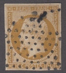 Frankrijk - Republic - 10 centimes bistre. - Yvert n 9