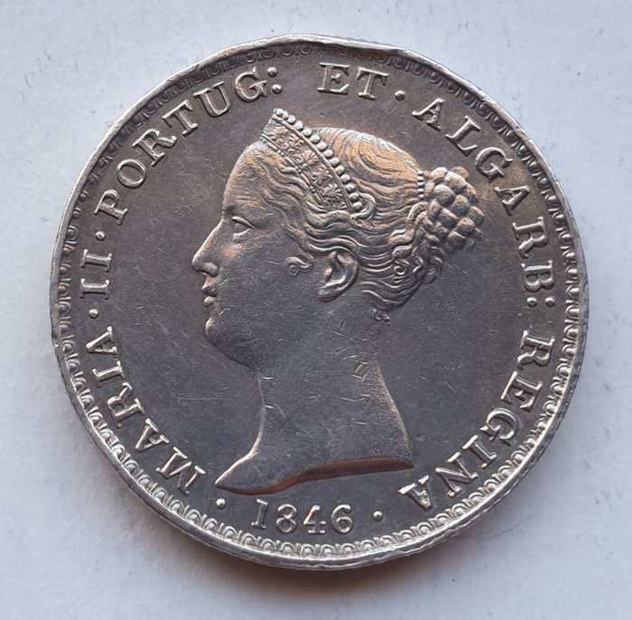 Portugal. D. Marie II (1834-1853). 500 Reis 1846