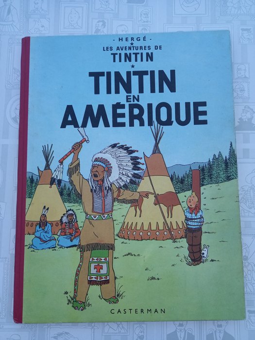Tintin T3 - Tintin en Amerique (B8) - C - Herdruk - (1953)